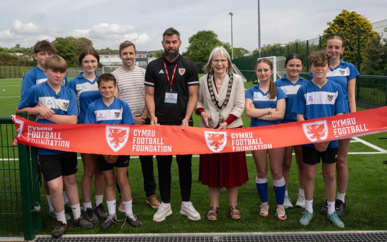 Former Wales international Joe Ledley attends the official opening